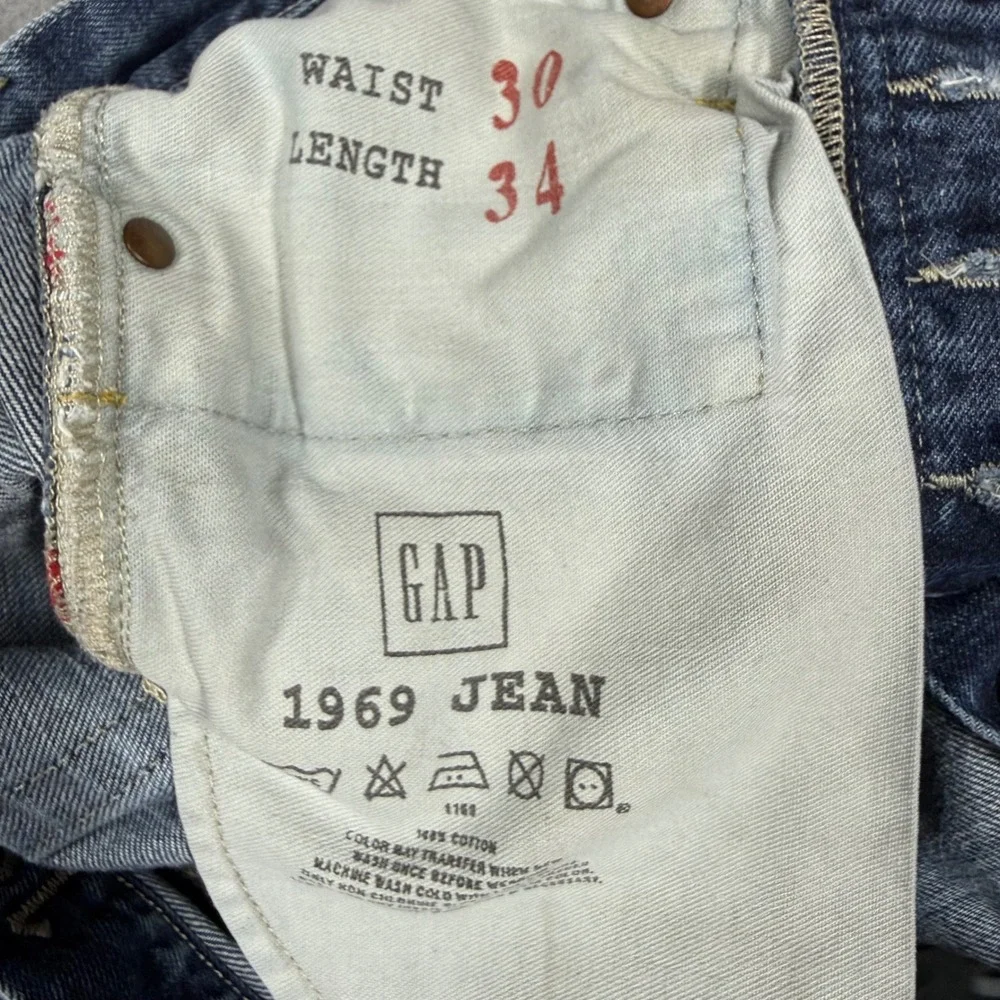 Gap 1969 Red Line Selvedge Jeans Mens 30x34 Made in Italy (28x32 Actual)